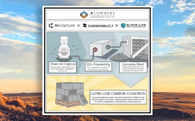 4 Corners Carbon Coalition Funds First-of-its-Kind Project to Turn Air into Concrete at Scale