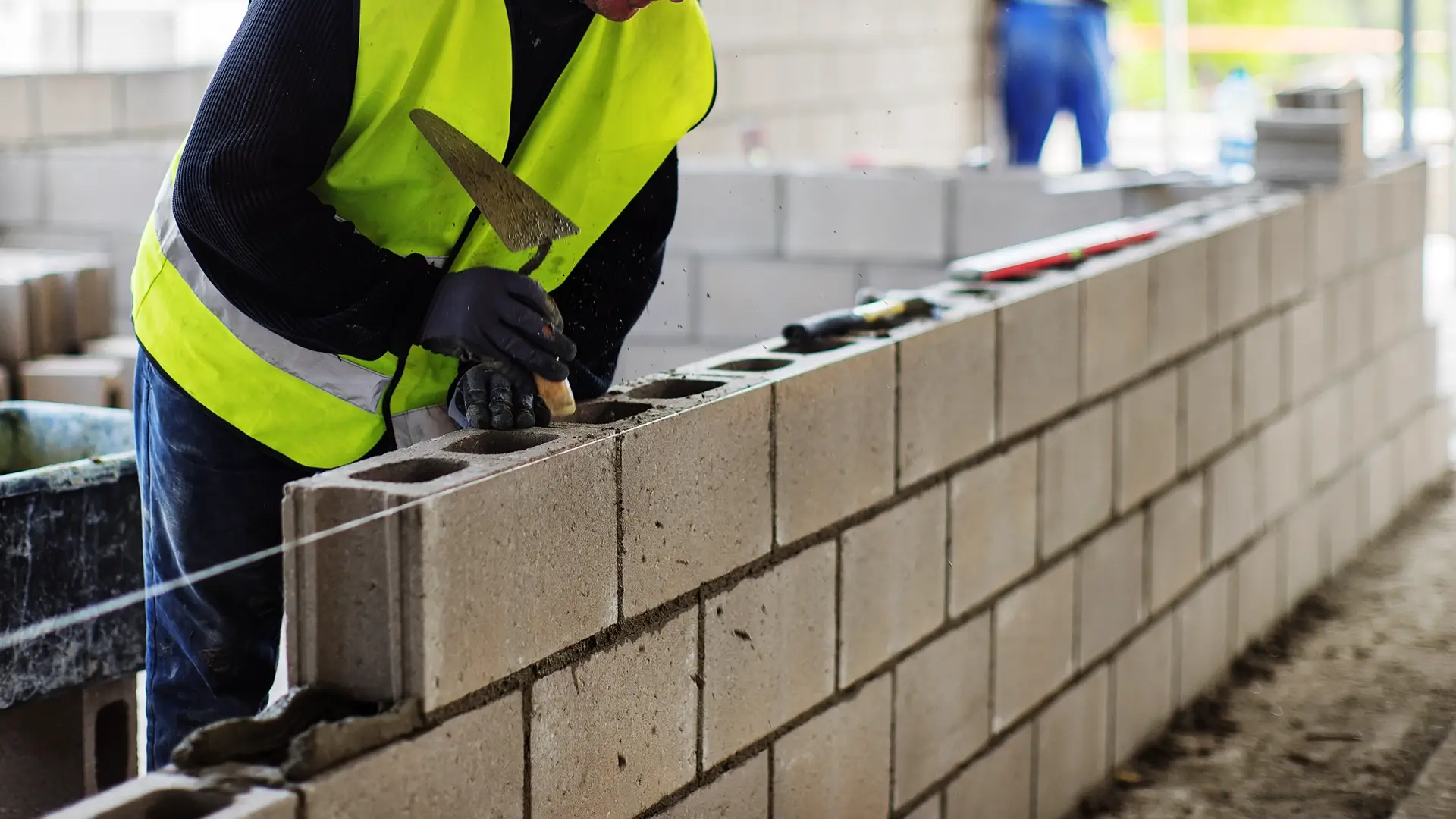 low carbon concrete can be used in building with common cement block CMUs
